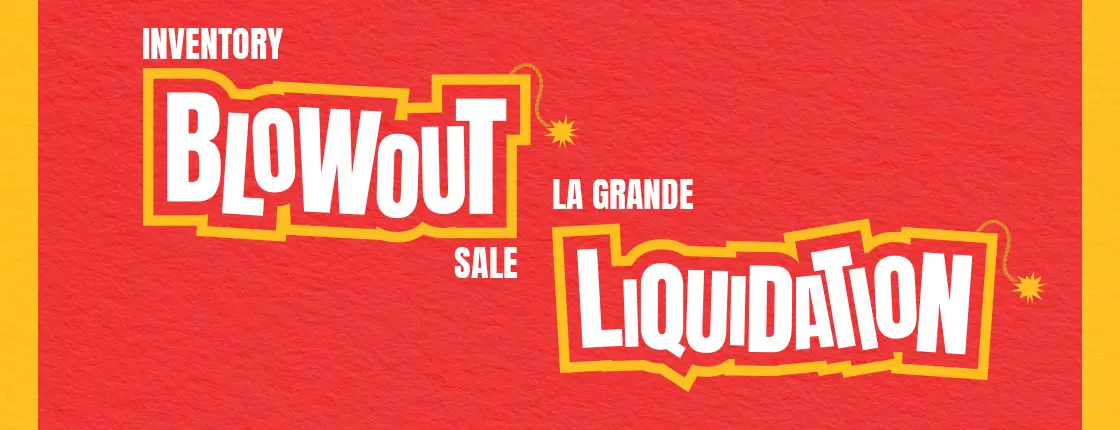 Inventory Blowout Sale - Coming Soon